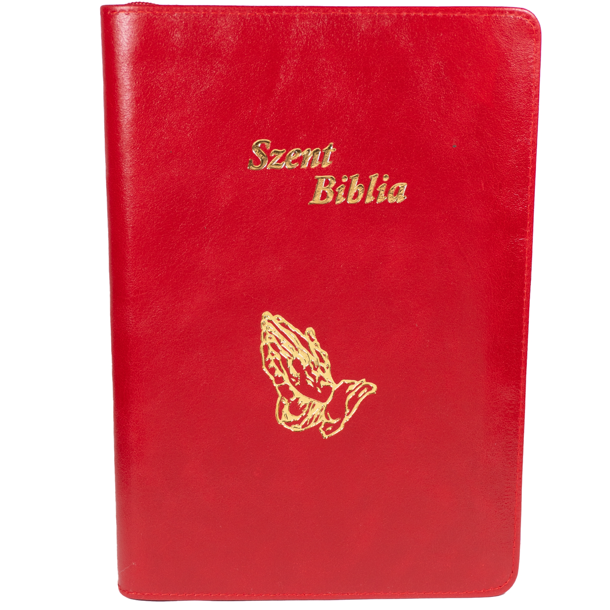 Szent Biblia, Nagy Biblia, Piros, Bőr, Cipzáros, Károli Gáspár Forditása - Biblia mare, piele in lb. maghiara [073 PF]