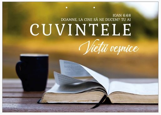 Poster cu verset A4 -  Verset:  "Doamne, la cine să ne ducem? Tu ai cuvintele vieţii veşnice." Ioan 6:68    [221]