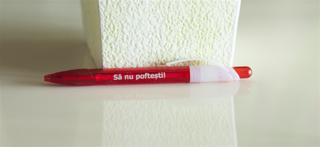 Pix cu mesaj crestin - Sa nu poftesti Pix cu mesaj crestin - Sa nu poftesti