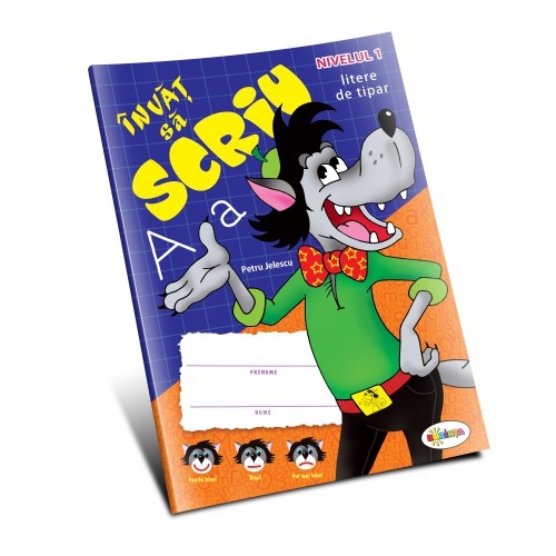 Învăț să scriu litere de tipar - Carte educativă pentru copii Învăț să scriu litere de tipar - Carte educativă pentru copii