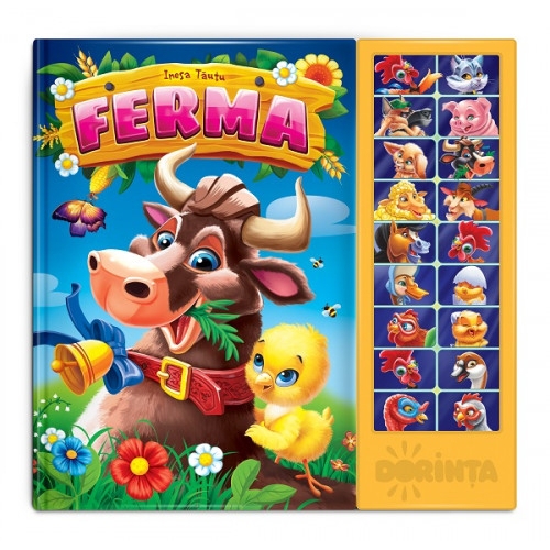 Carte cu sunete. Ferma - Carte educativă pentru copii Carte cu sunete. Ferma - Carte educativă pentru copii