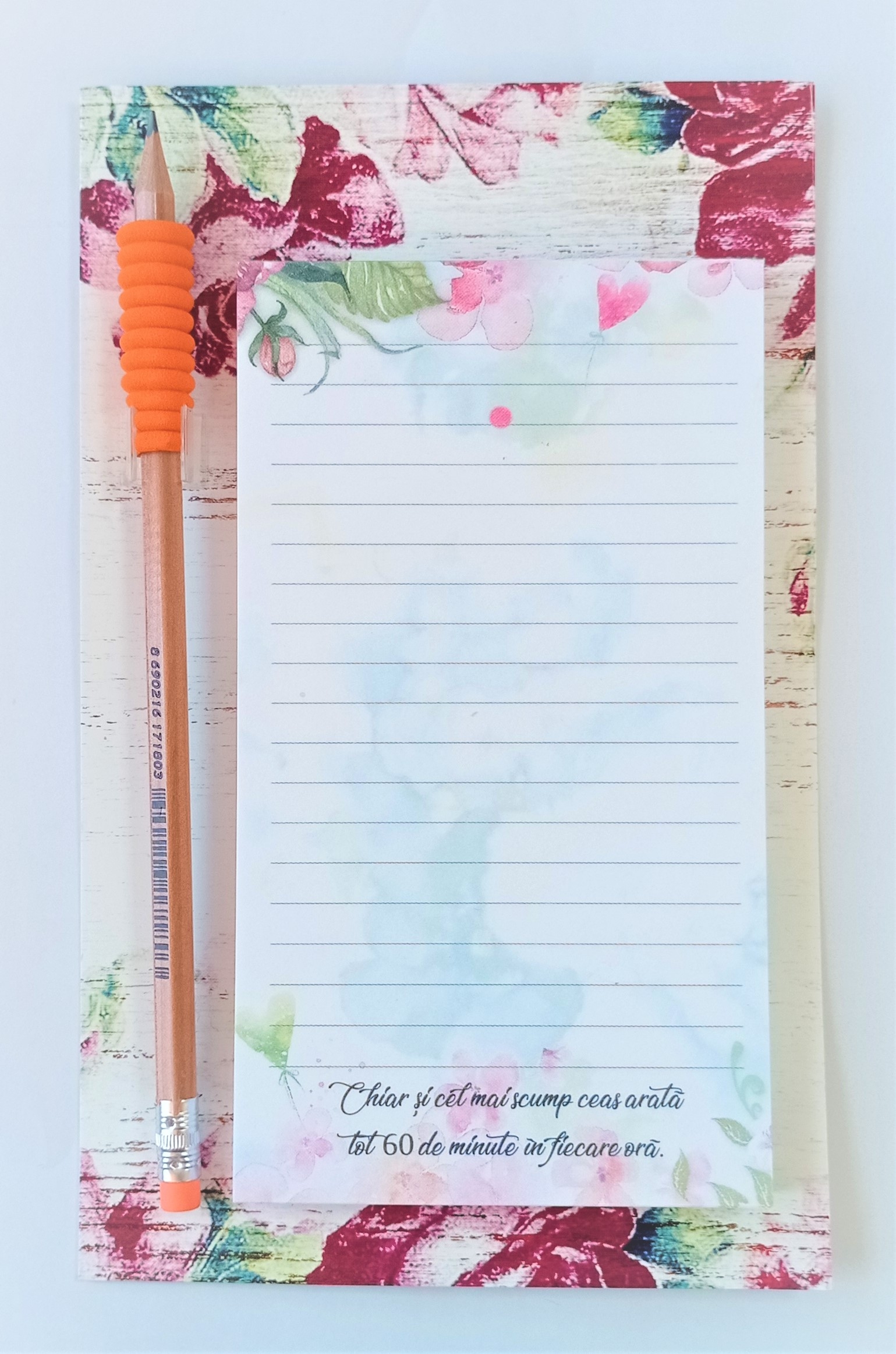 Carnetel cu magnet pentru frigider, cu creion - Chiar si cel mai scump ceas