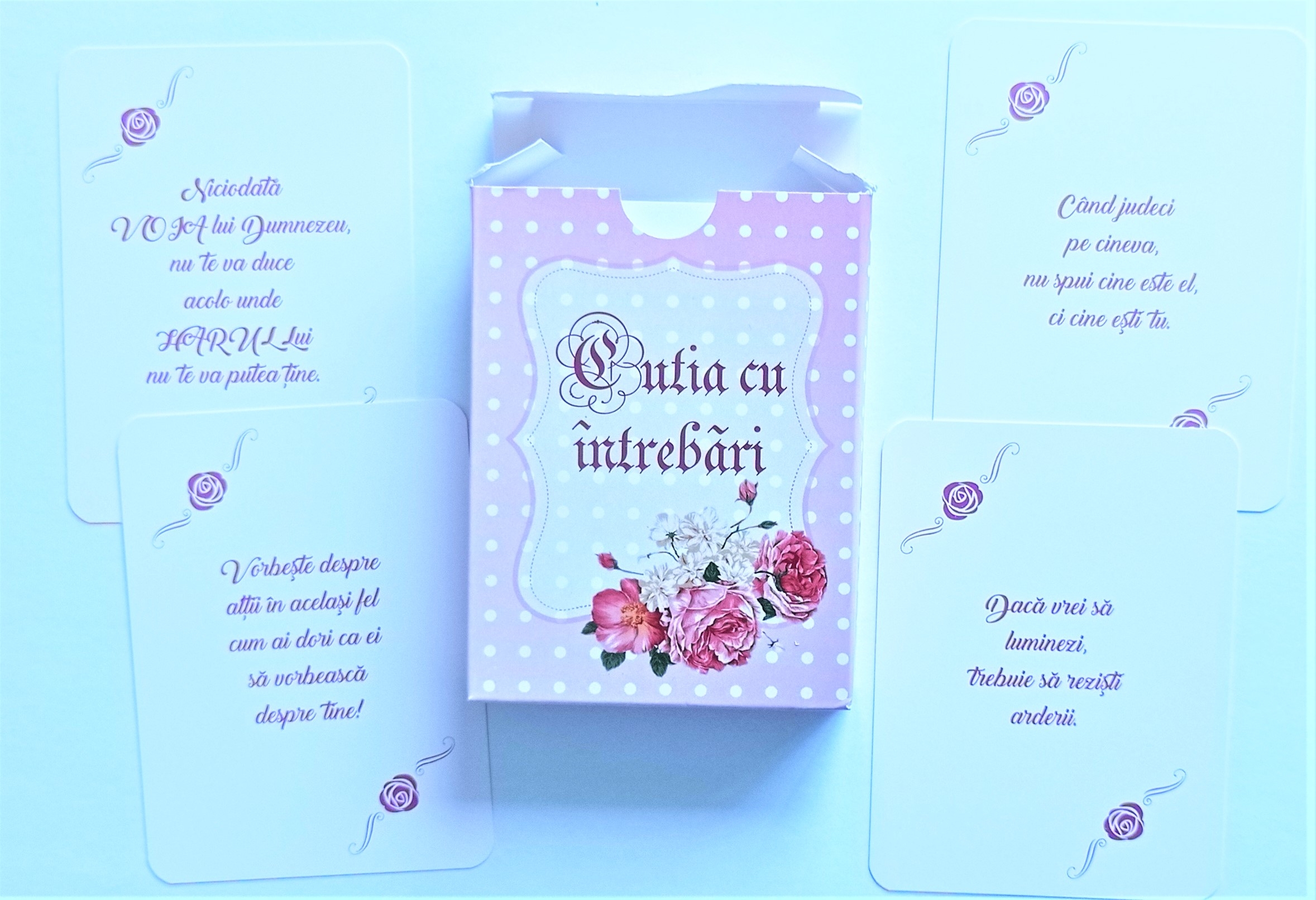 Cutia cu intrebari - model 2 - joc de autocunoastere Cutia cu intrebari - model 2 - joc de autocunoastere