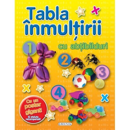 Tabla inmultirii cu abtibilduri Tabla inmultirii cu abtibilduri