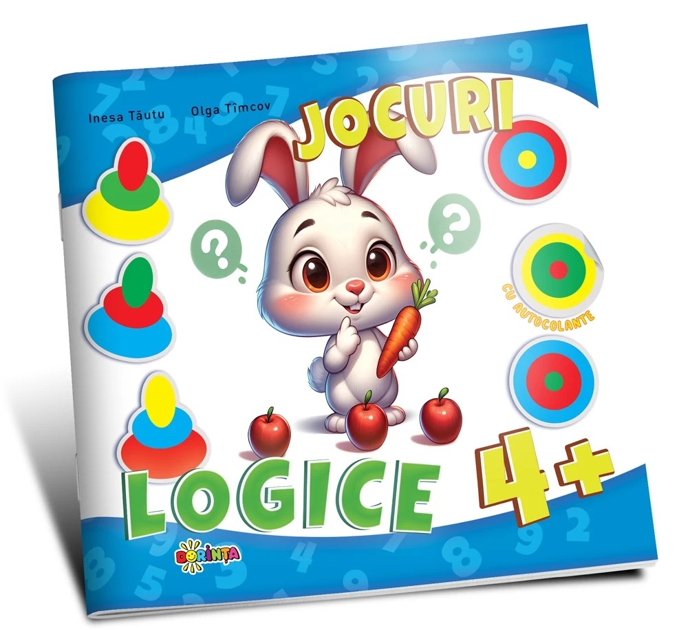 Jocuri logice 4+ (cu autocolante) Jocuri logice 4+ (cu autocolante)