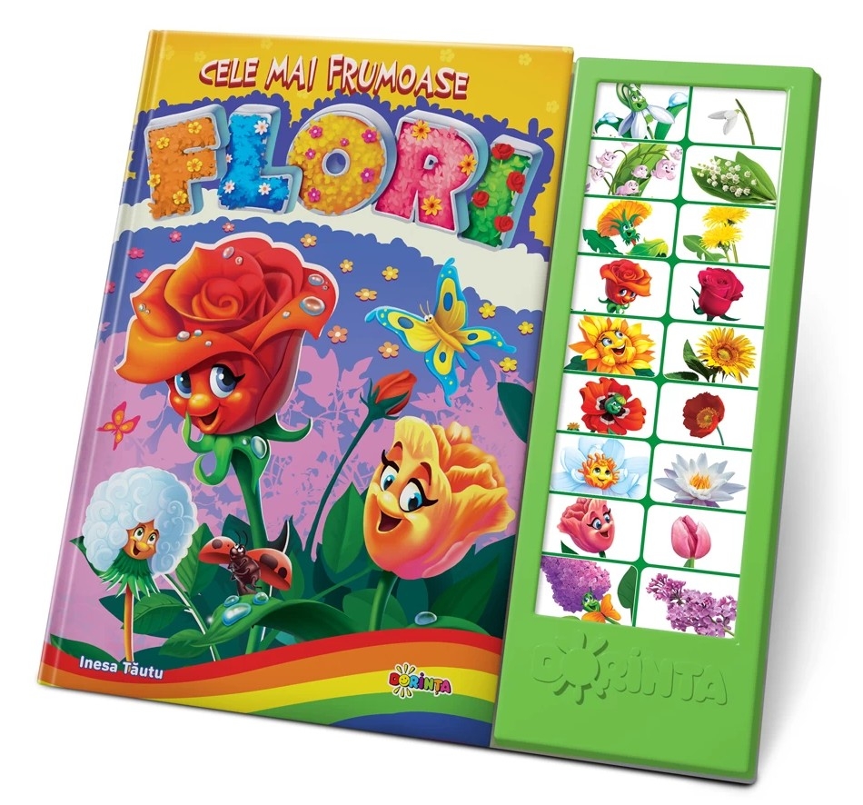Carte cu sunete - Cele mai frumoase flori