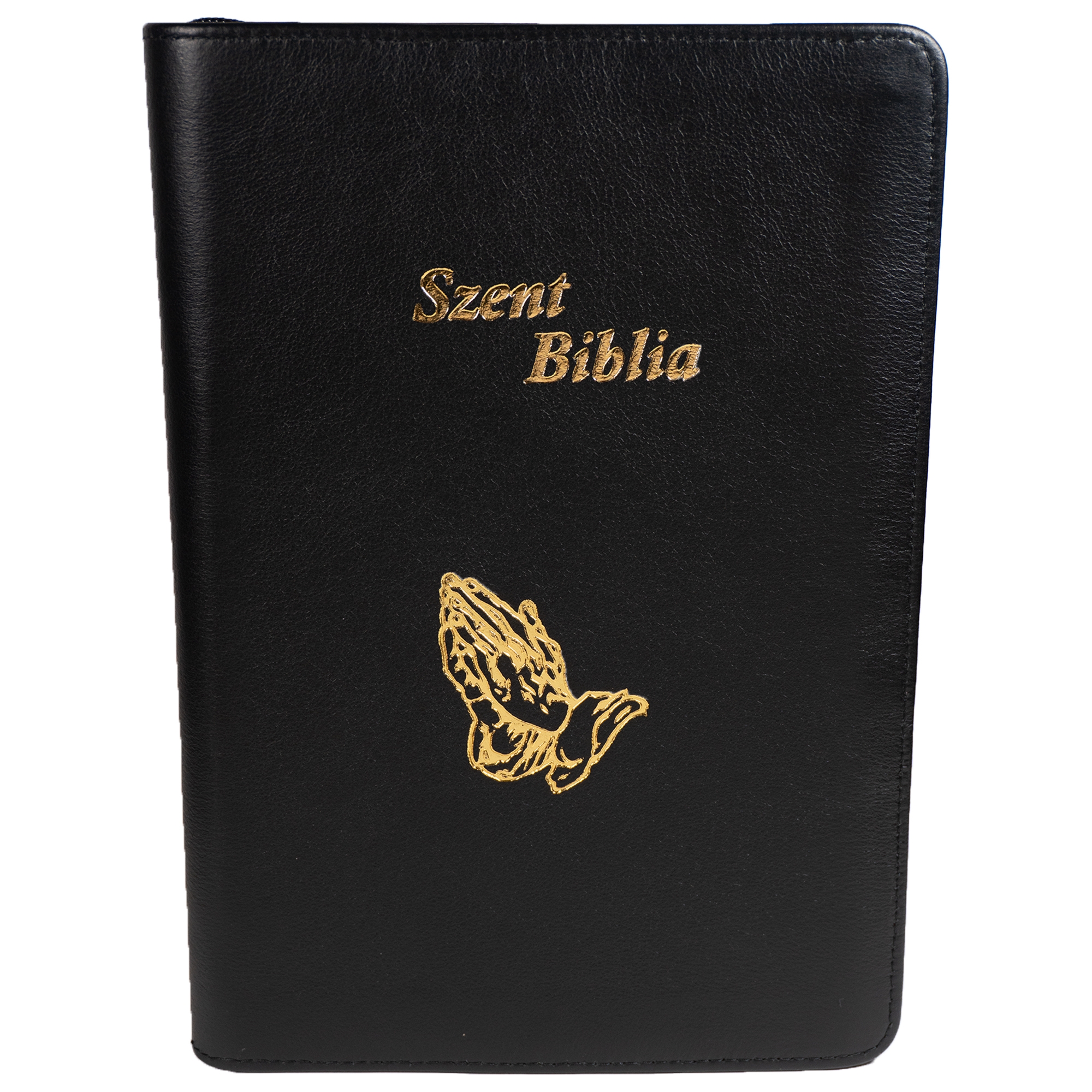 Szent Biblia, Nagy Biblia, Fekete, Bőr, Cipzáros, Károli Gáspár Forditása - Biblia mare, piele in lb. maghiara [073 PF]