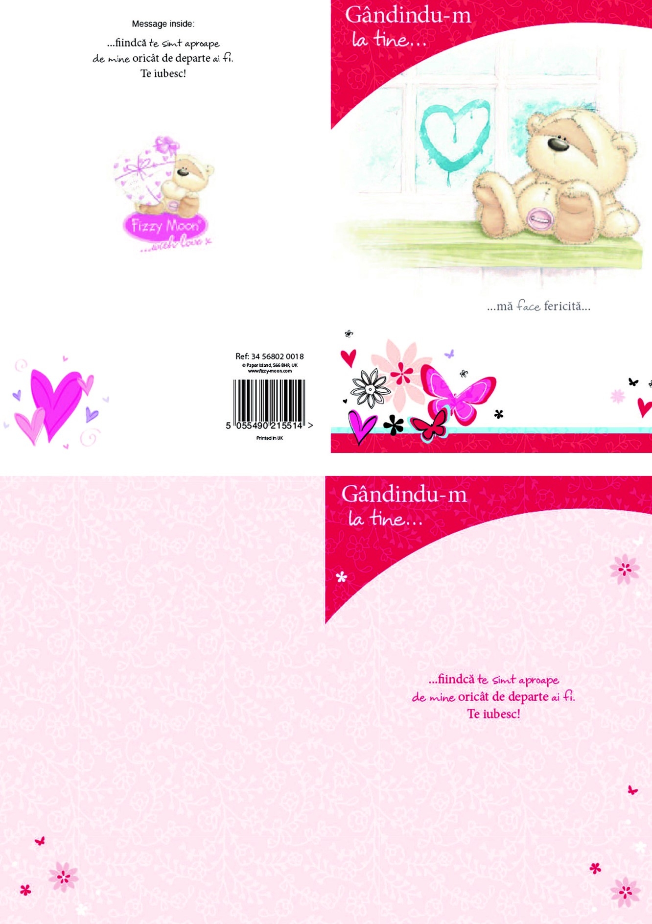 Felicitare - Gandindu-ma la tine Felicitare - Gandindu-ma la tine