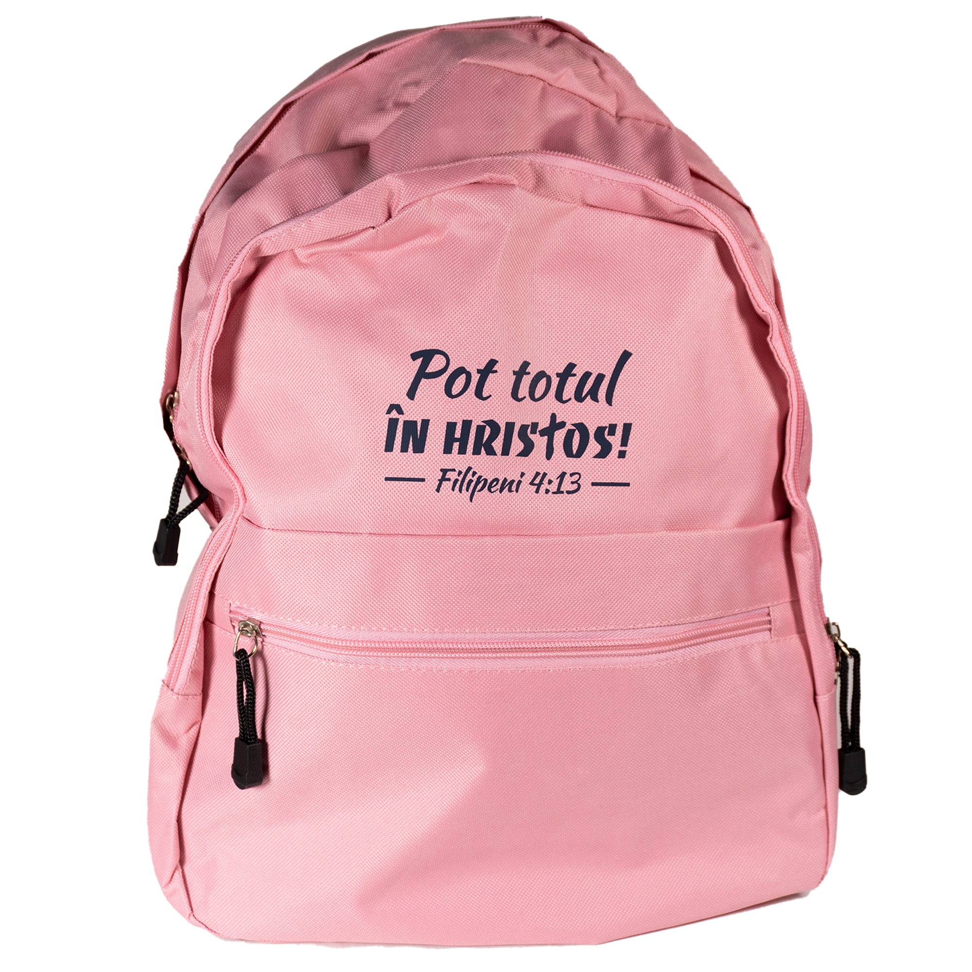 Ghiozdan - roz  "Pot totul în Hristos!" (Filipeni 4:13) Ghiozdan - roz  "Pot totul în Hristos!" (Filipeni 4:13)