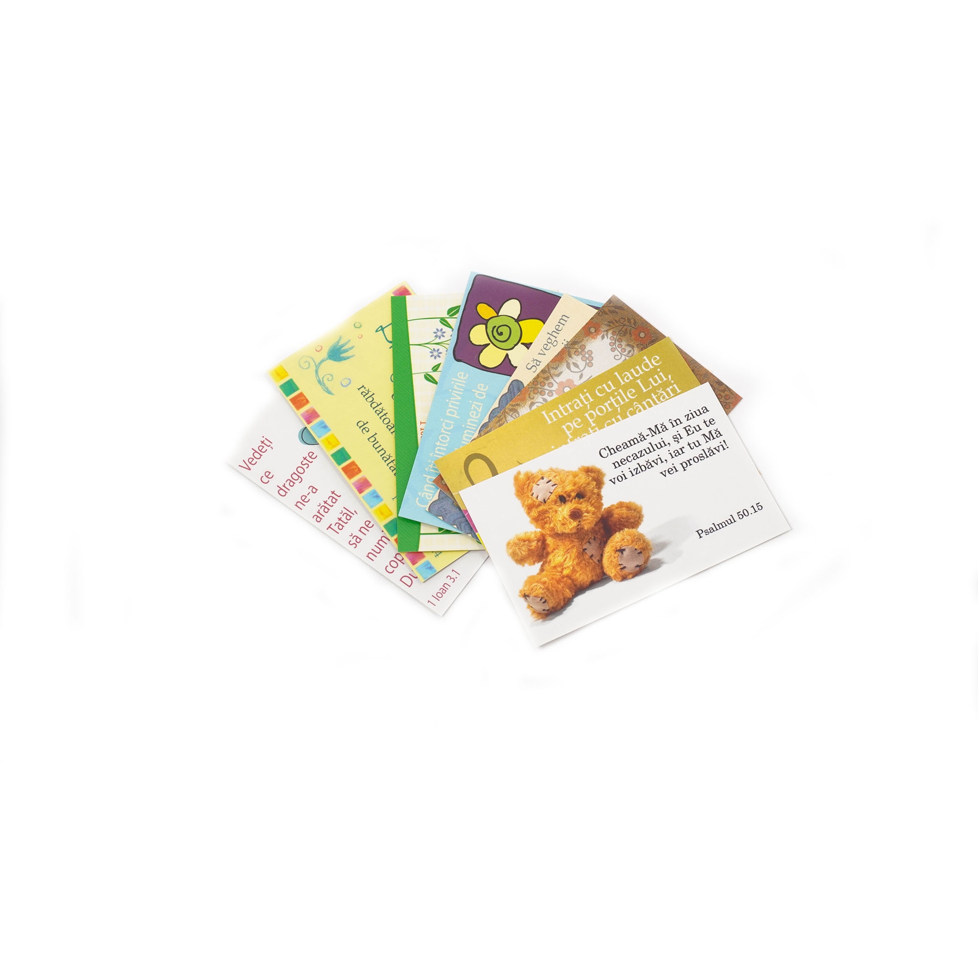 Set 8 carduri cu versete biblice