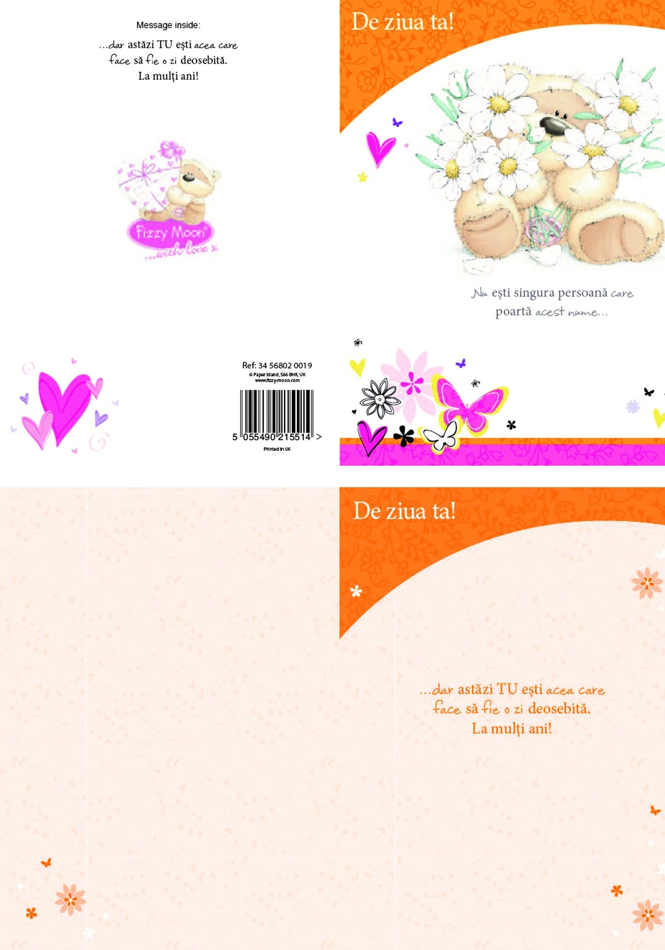 Felicitare - De ziua ta, La multi ani Felicitare - De ziua ta, La multi ani