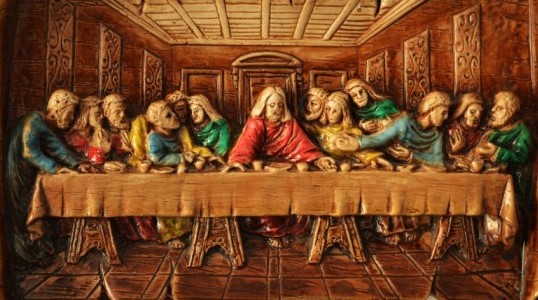 Gravura color de birou - Cina cea de taina Gravura color de birou - Cina cea de taina