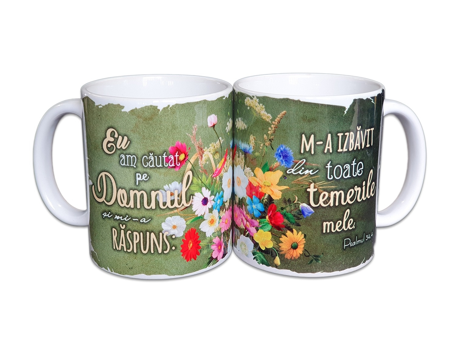 Cană cu mesaj creștin - Eu am cautat pe Domnul si mi-a raspuns (Psalmul 34,4) Cană cu mesaj creștin - Eu am cautat pe Domnul si mi-a raspuns (Psalmul 34,4)