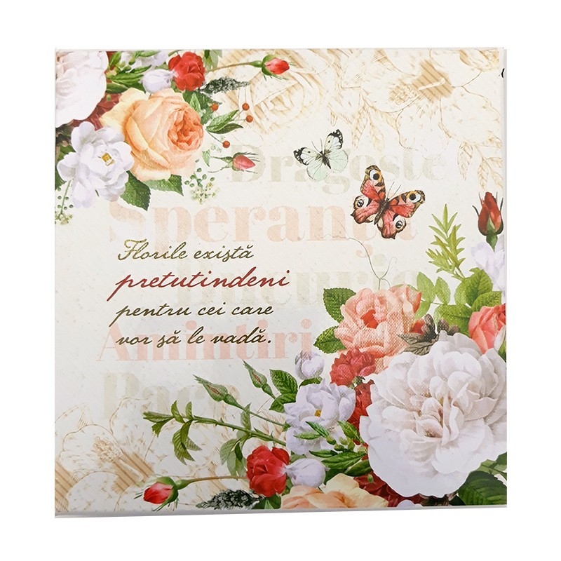 Set carnet cu pix - Florile exista pretutindeni Set carnet cu pix - Florile exista pretutindeni