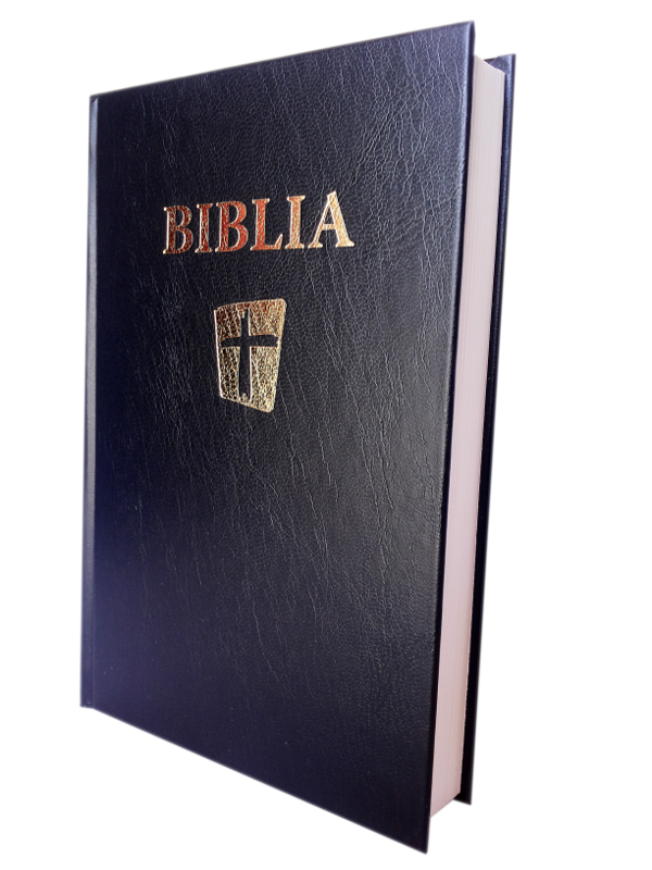 Biblia NTR (Biblia Noua traducere), neagra, cartonata, cu cruce Biblia NTR (Biblia Noua traducere), neagra, cartonata, cu cruce