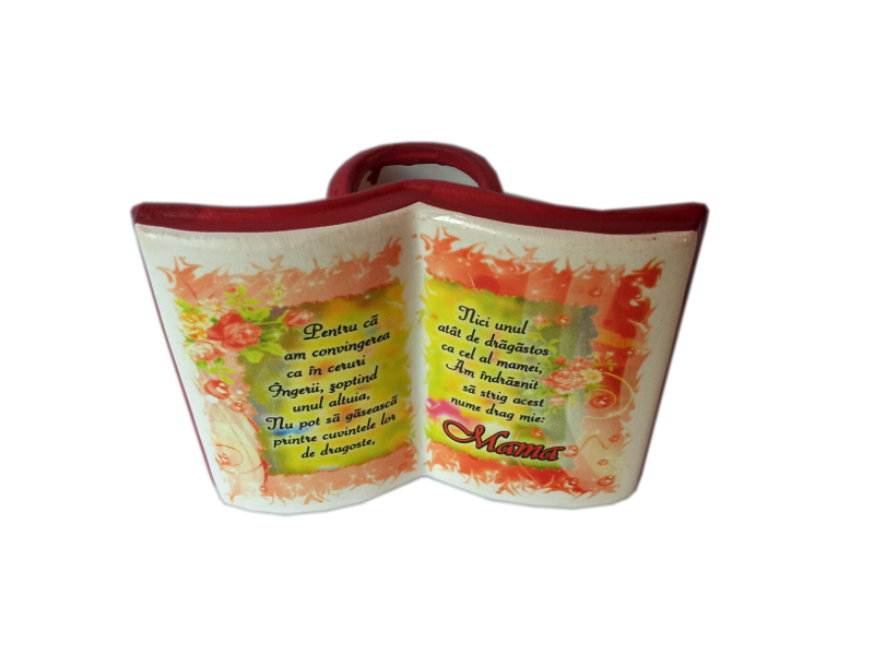 Suport pentru pixuri in forma de carte - Pentru ca am convingerea ca in ceruri Suport pentru pixuri in forma de carte - Pentru ca am convingerea ca in ceruri