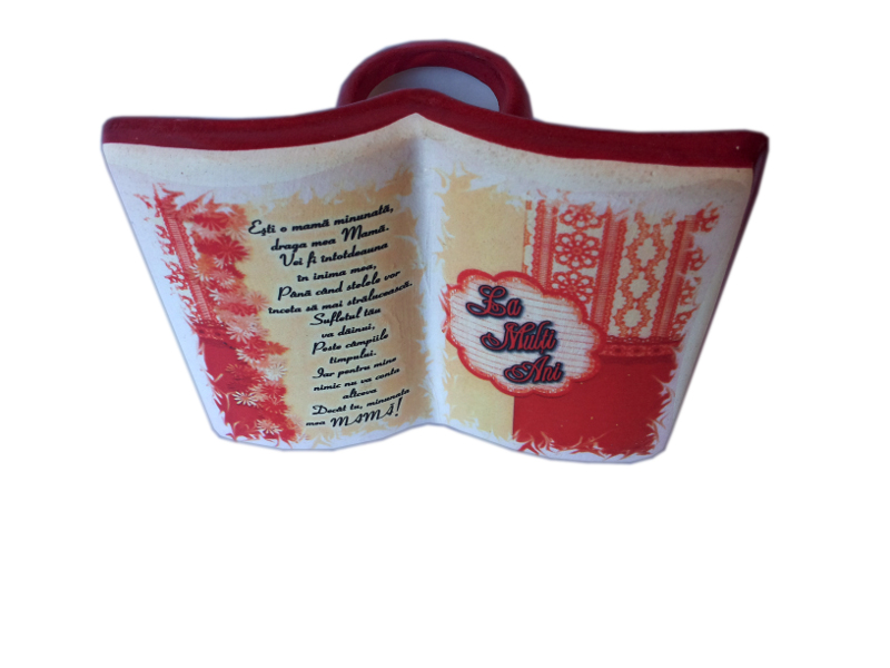 Suport pentru pixuri in forma de carte - Esti o mama minunata Suport pentru pixuri in forma de carte - Esti o mama minunata