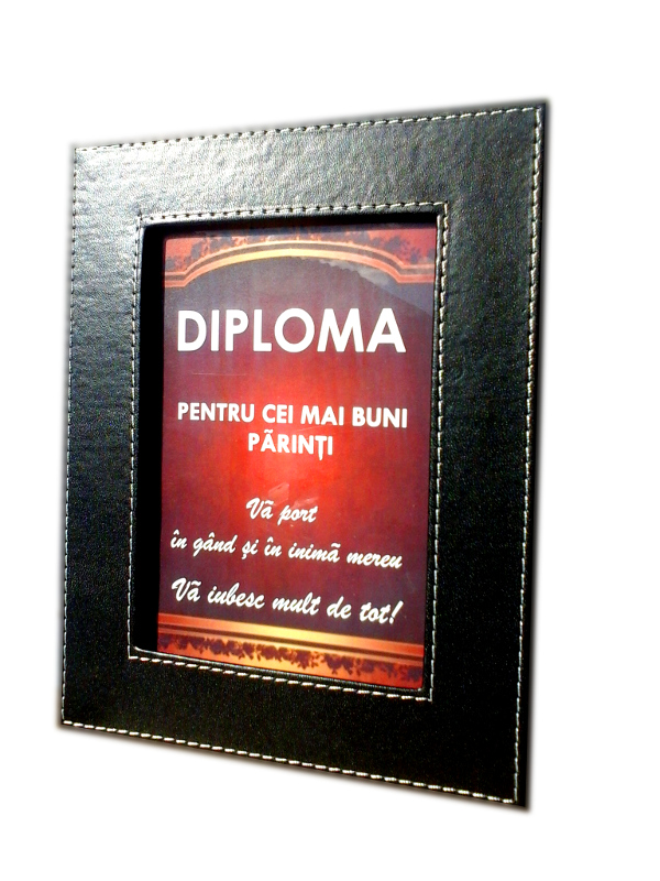 Diploma in rama piele - Pentru cei mai buni parinti