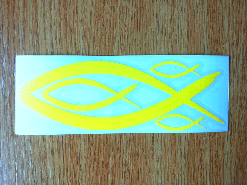 Autocolant Peşte - galben Autocolant Peşte - galben