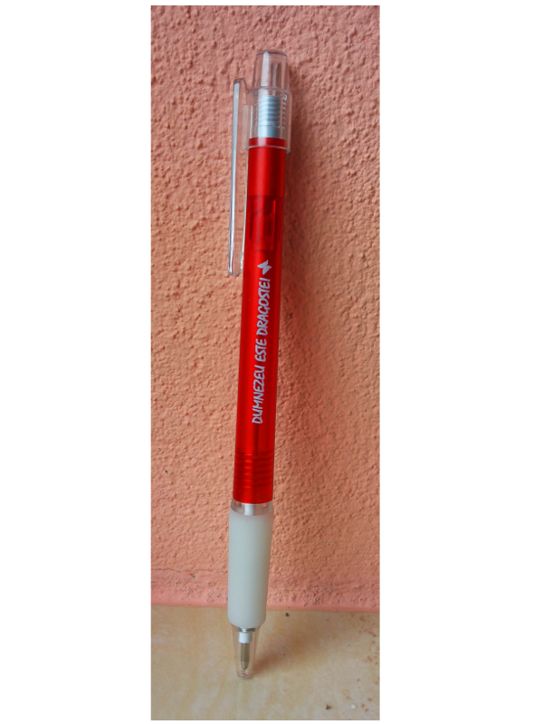 Pix cu mesaj crestin - Dumnezeu este dragoste! (rosu) Pix cu mesaj crestin - Dumnezeu este dragoste! (rosu)