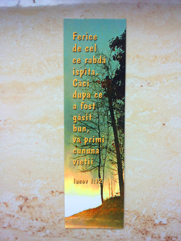 Semn de carte - Ferice de cel ce rabda ispita Semn de carte - Ferice de cel ce rabda ispita