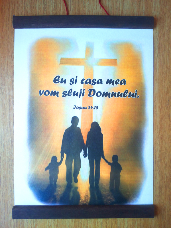 Aplica perete - Eu si casa mea vom sluji Domnului Aplica perete - Eu si casa mea vom sluji Domnului