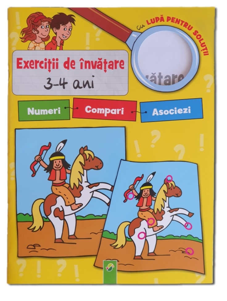 Carte cu activitati - Exercitii de invatare 3-4 ani Carte cu activitati - Exercitii de invatare 3-4 ani