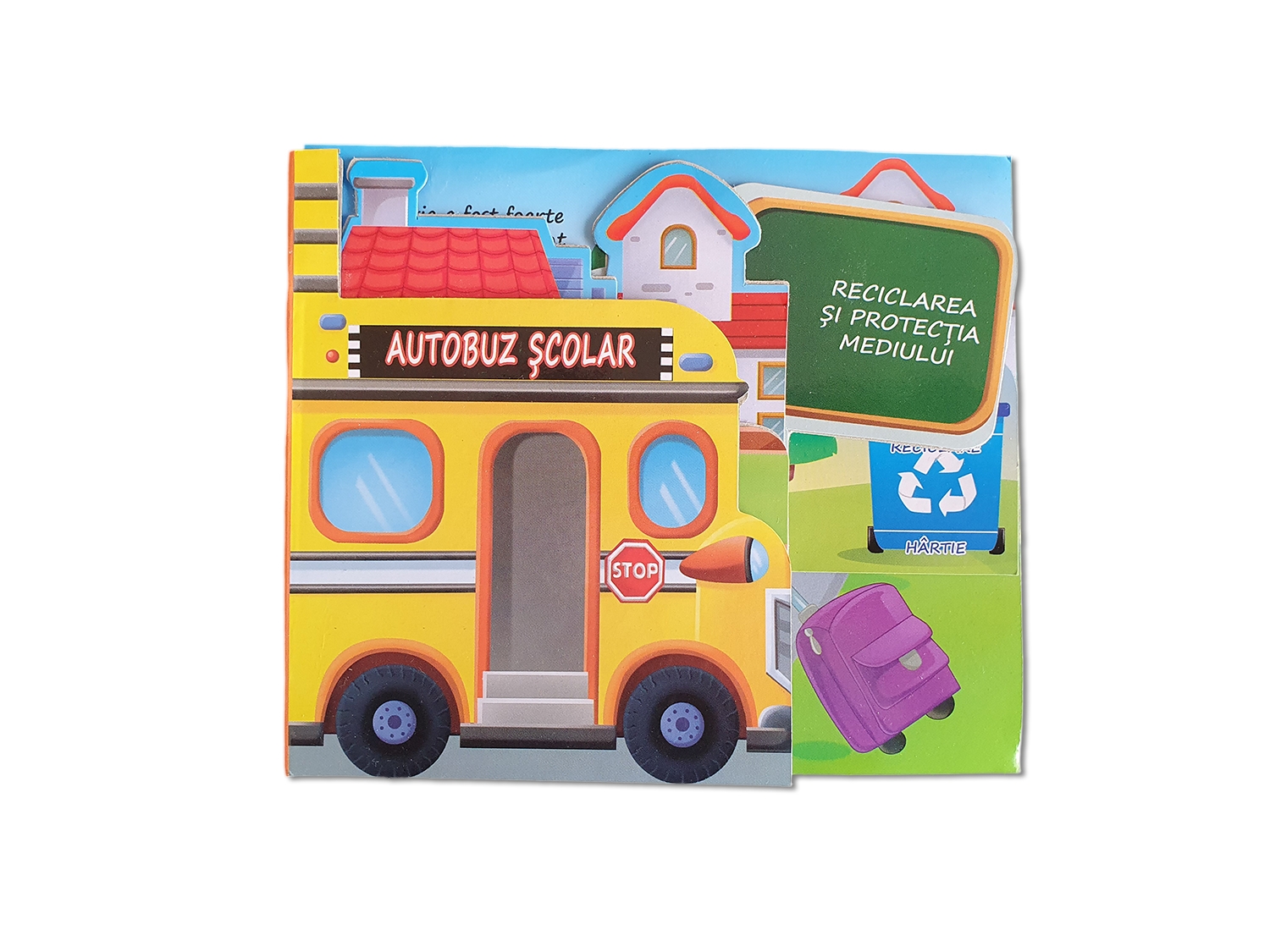 Autobuz scolar, Reciclarea si protectia mediului - Carte educativa pentru copii (5-7 ani) Autobuz scolar, Reciclarea si protectia mediului - Carte educativa pentru copii (5-7 ani)