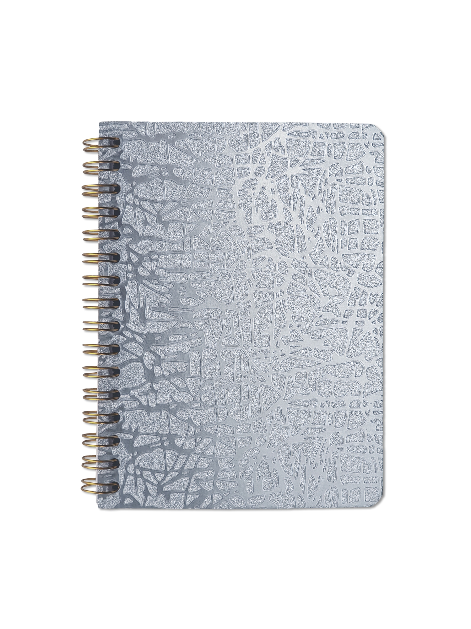 Carnetel cu spirala  - Argintiu ( 14.5 x 11 cm ) Carnetel cu spirala  - Argintiu ( 14.5 x 11 cm )