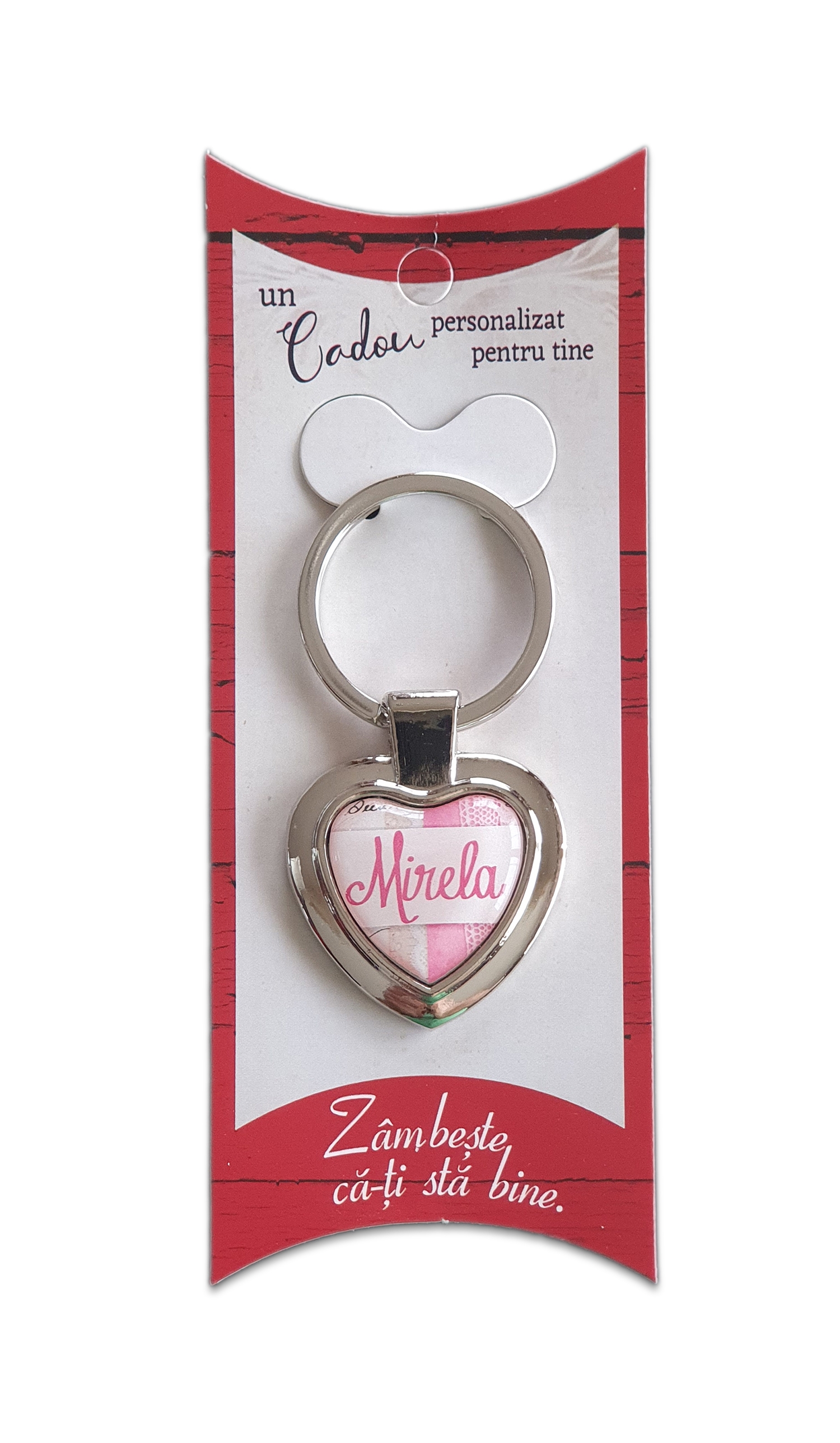 Breloc inima cu nume - Mirela Breloc inima cu nume - Mirela