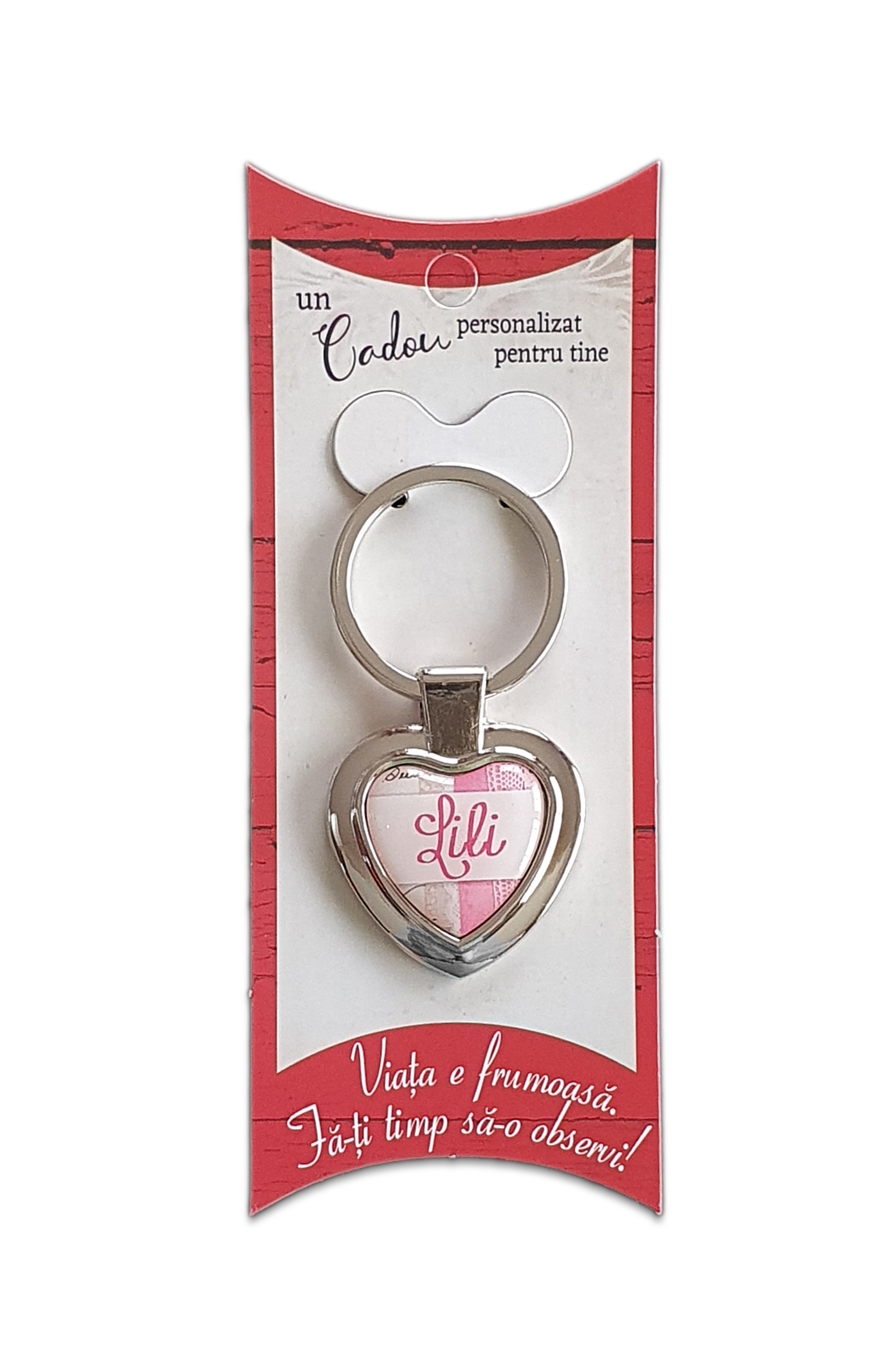 Breloc inima cu nume - Lili Breloc inima cu nume - Lili