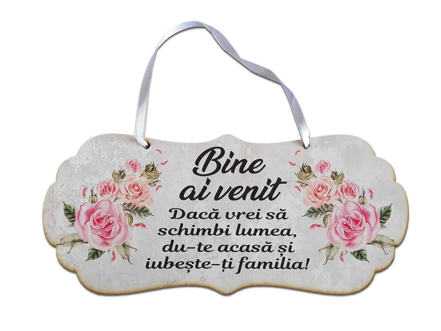 Decor usa de Bun Venit - Iubeste-ti familia Decor usa de Bun Venit - Iubeste-ti familia