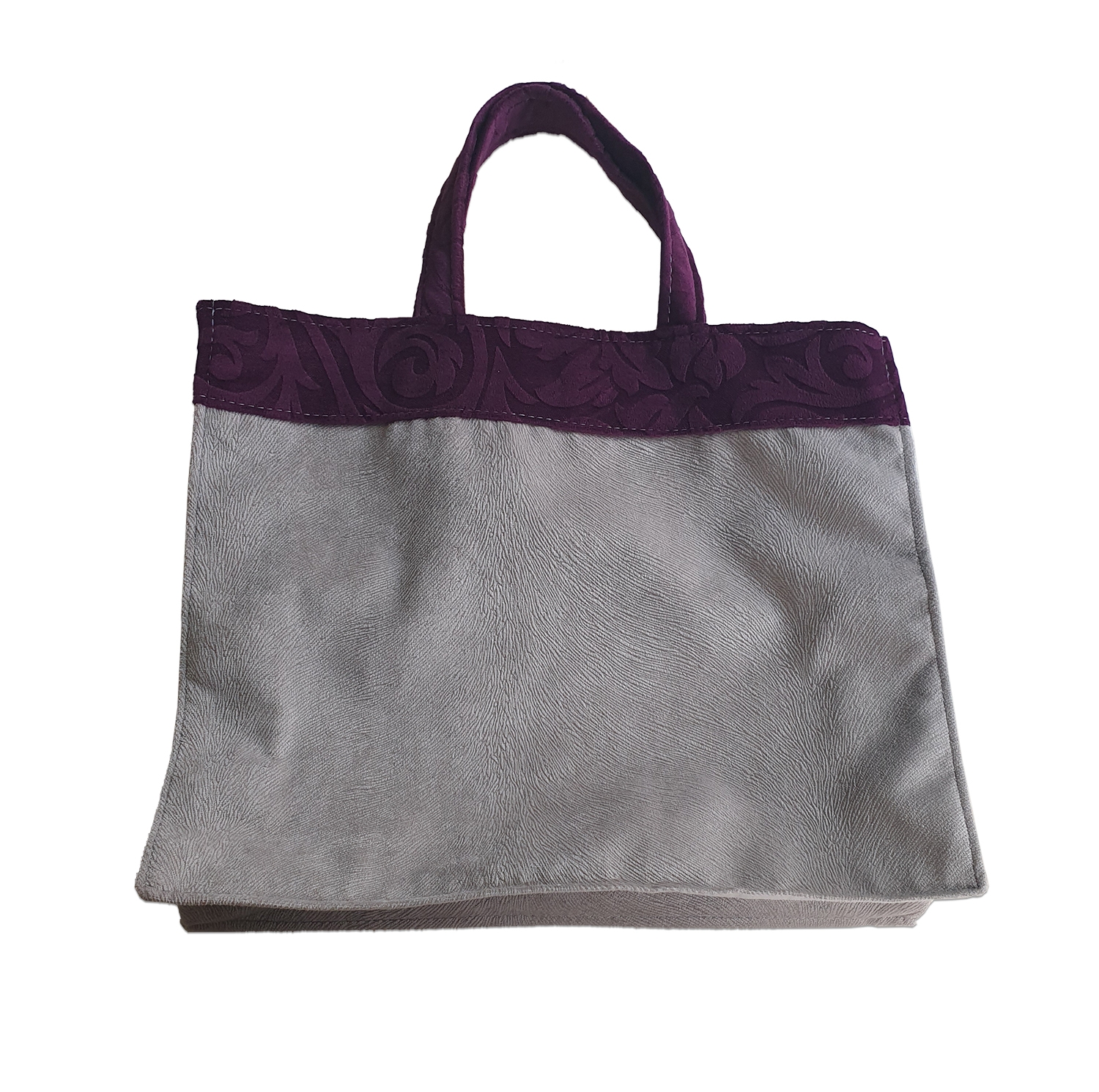 Sacosa cumparaturi - Violet-gri Sacosa cumparaturi - Violet-gri