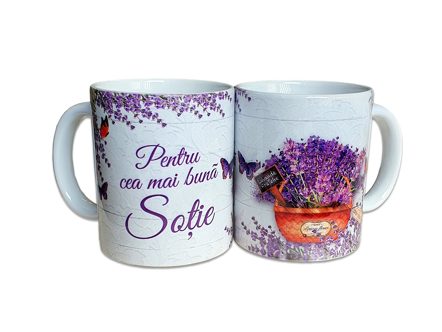 Cana cadou cu lavanda - pentru sotie Cana cadou cu lavanda - pentru sotie
