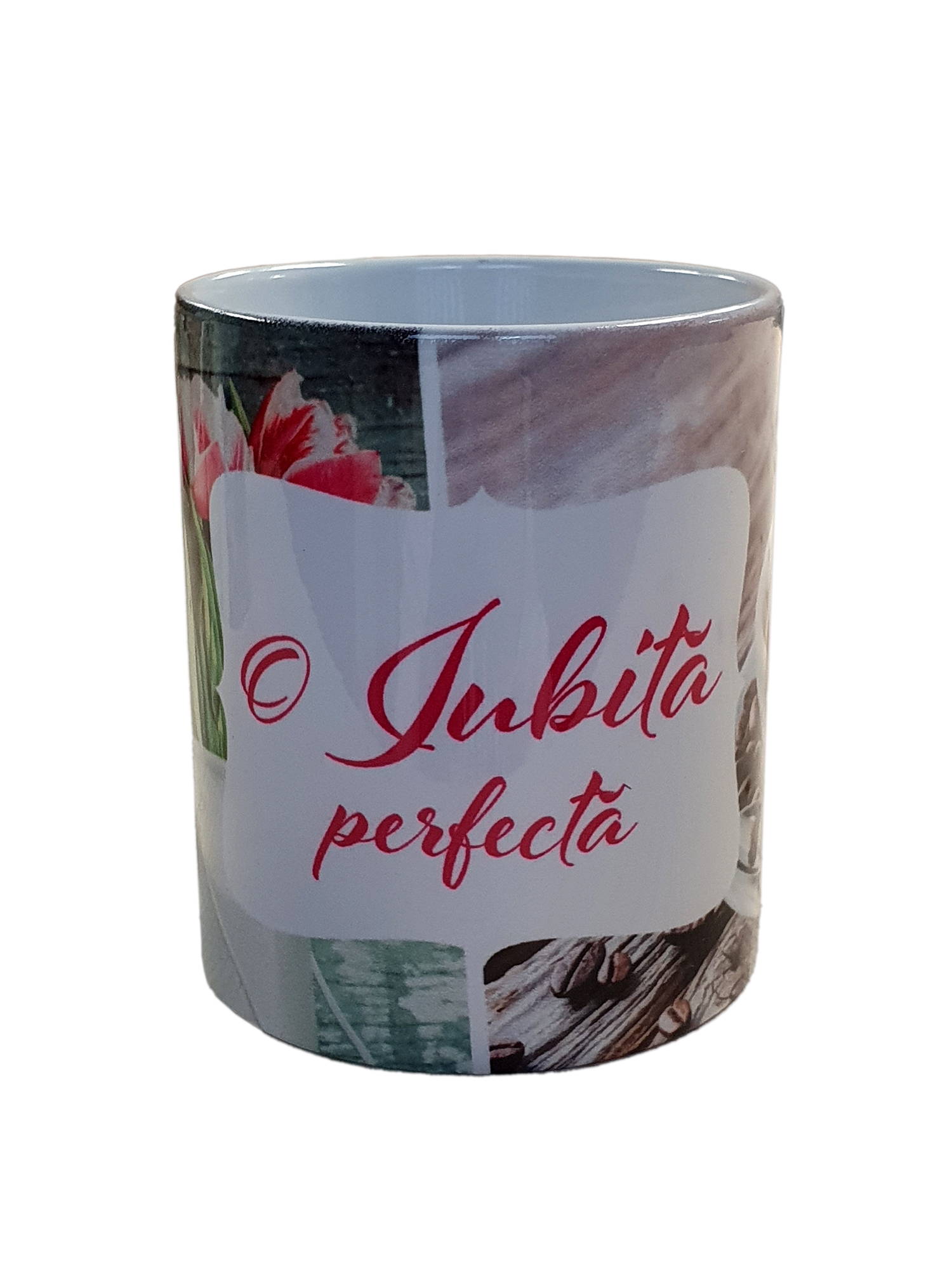 Cana cadou cu lalele si cafea pentru iubita Cana cadou cu lalele si cafea pentru iubita