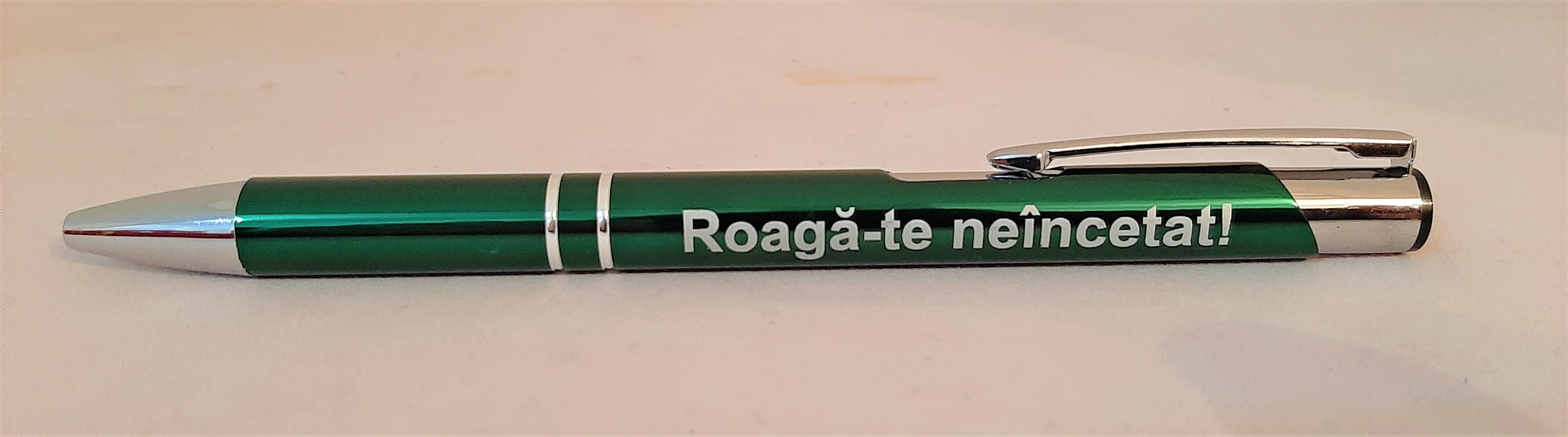 Pix metalic - Roaga-te neincetat! (verde inchis) Pix metalic - Roaga-te neincetat! (verde inchis)