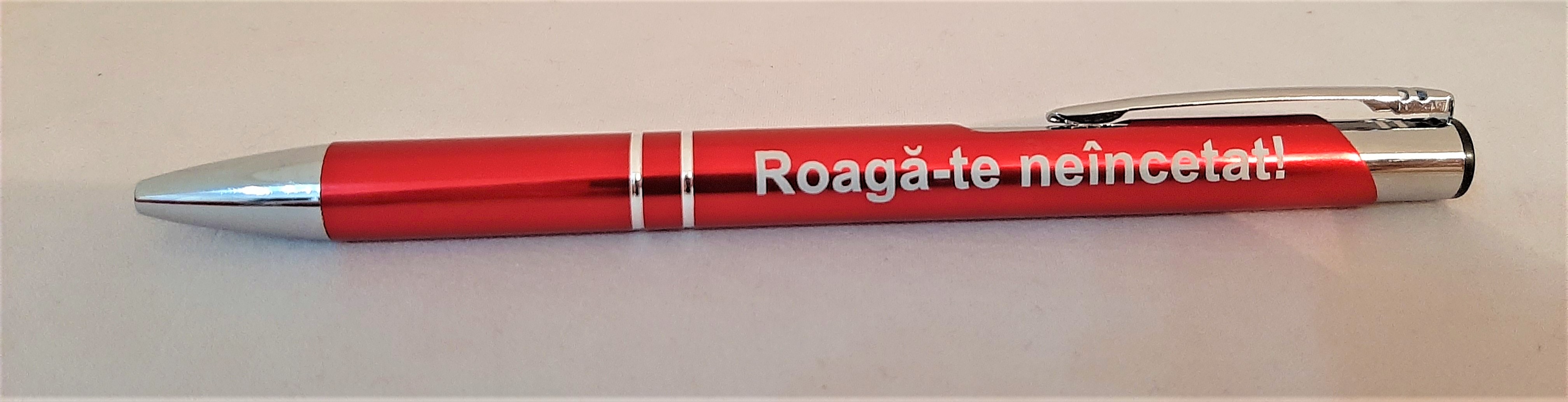 Pix metalic - Roaga-te neincetat! (rosu) Pix metalic - Roaga-te neincetat! (rosu)