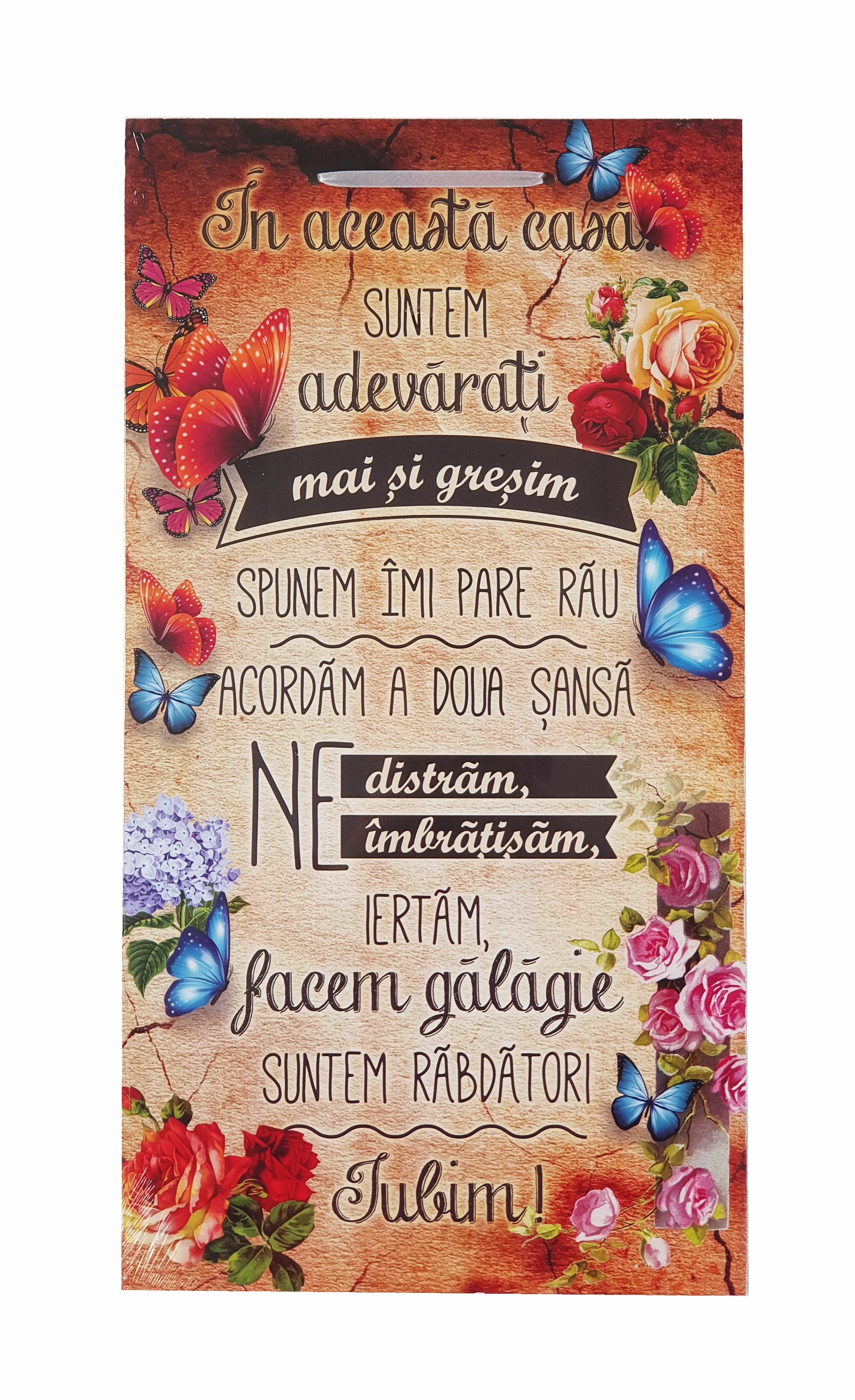 Tablou motivational (26x48 ) - In aceasta casa