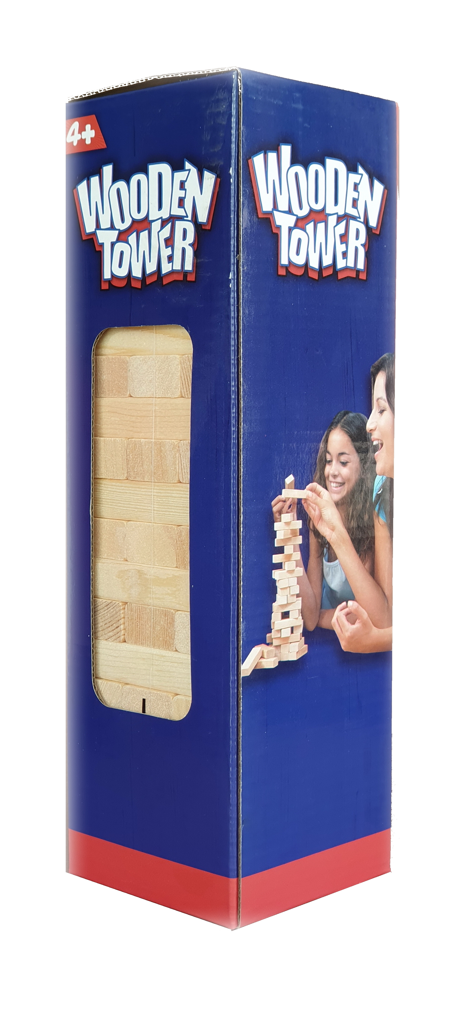 Turn de lemn WODEN TOWER - Joc cu cuburi din lemn pentru copii (4+) Turn de lemn WODEN TOWER - Joc cu cuburi din lemn pentru copii (4+)