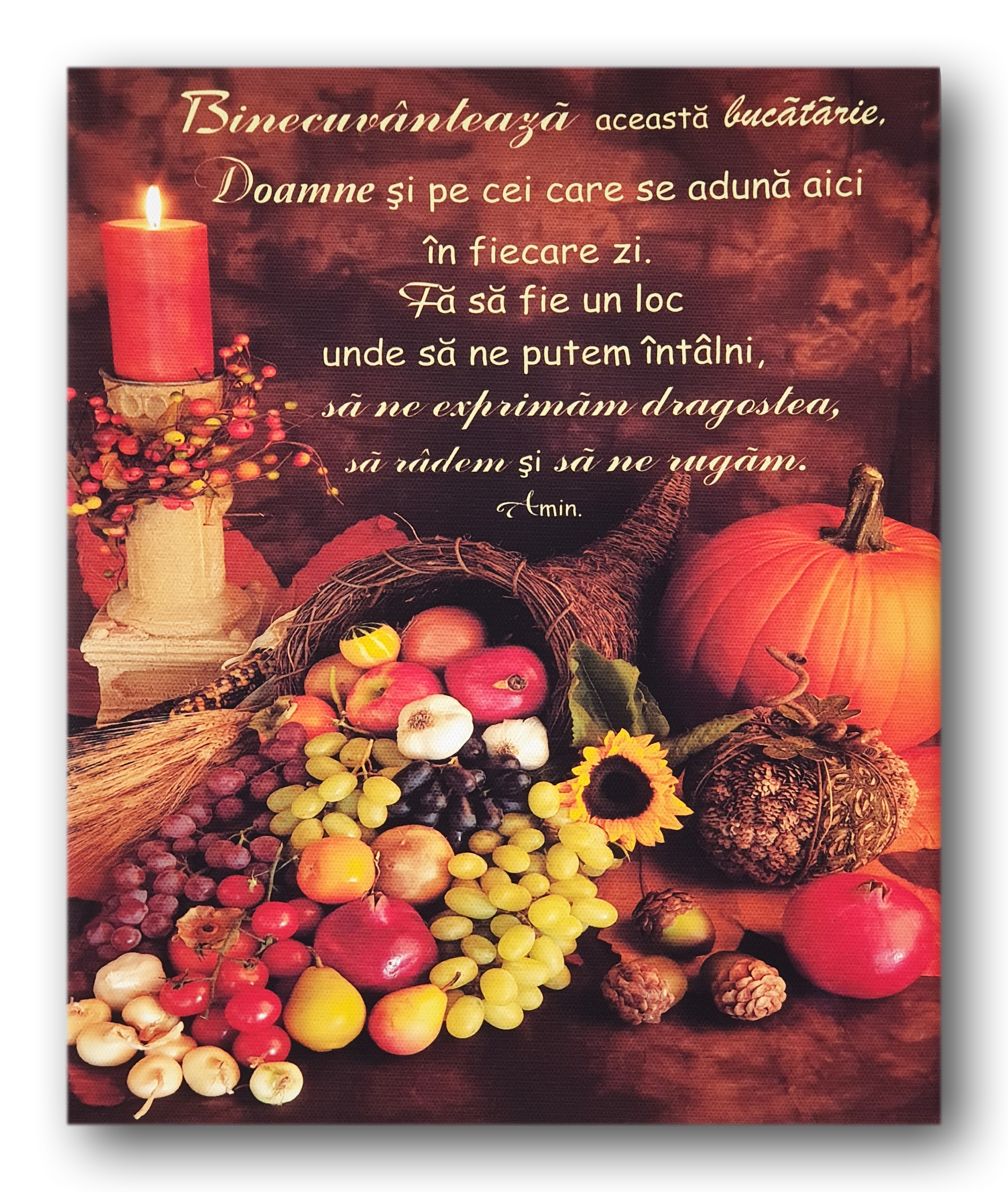 Tablou canvas (25x30cm) - Binecuvintează această bucătărie Tablou canvas (25x30cm) - Binecuvintează această bucătărie