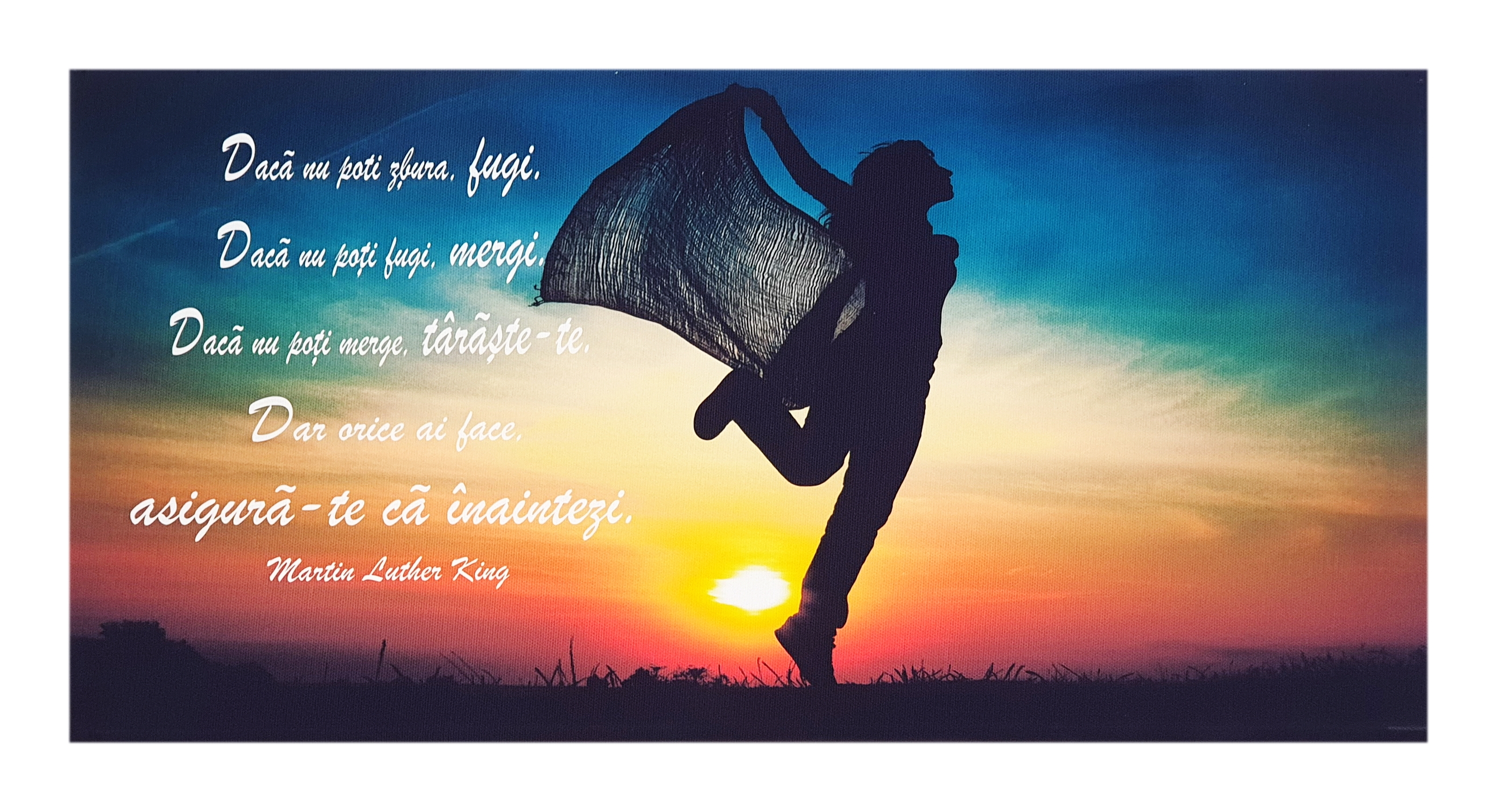 Tablou canvas -Fugi, mergi(25x50 cm) Tablou canvas -Fugi, mergi(25x50 cm)