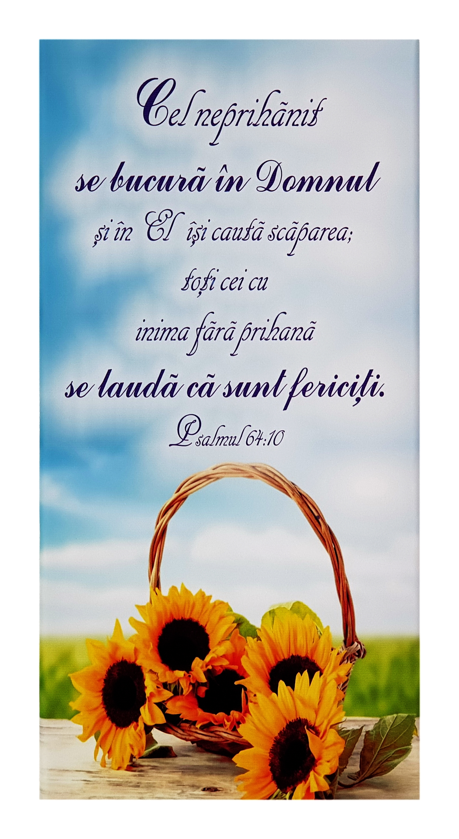 Tablou canvas - Cel neprihănit se bucură în Domnul (25x50 cm) Tablou canvas - Cel neprihănit se bucură în Domnul (25x50 cm)