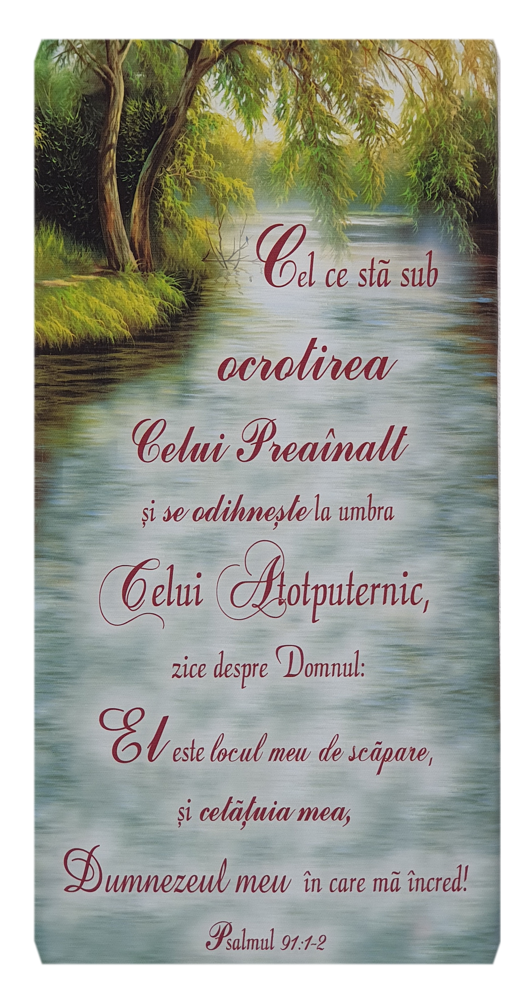 Tablou canvas - Cel ce stă sub ocrotirea (25x50 cm) Tablou canvas - Cel ce stă sub ocrotirea (25x50 cm)