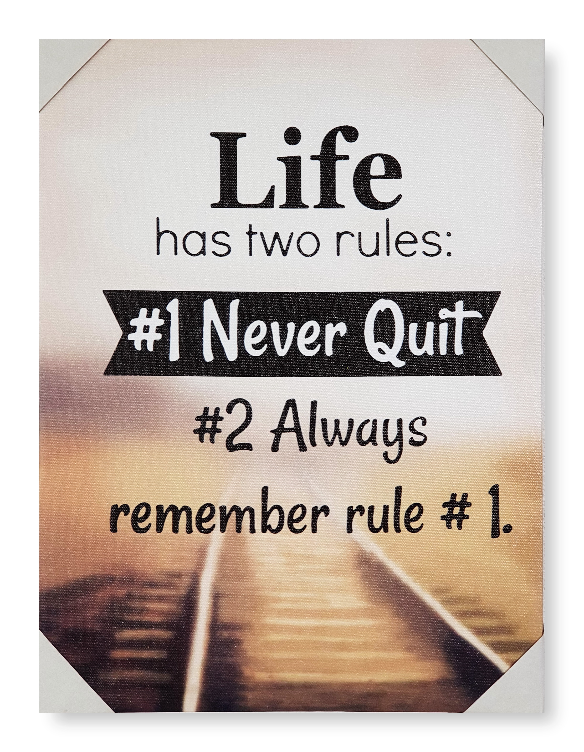 Tablou canvas - Life has two rules (30X40cm) Tablou canvas - Life has two rules (30X40cm)