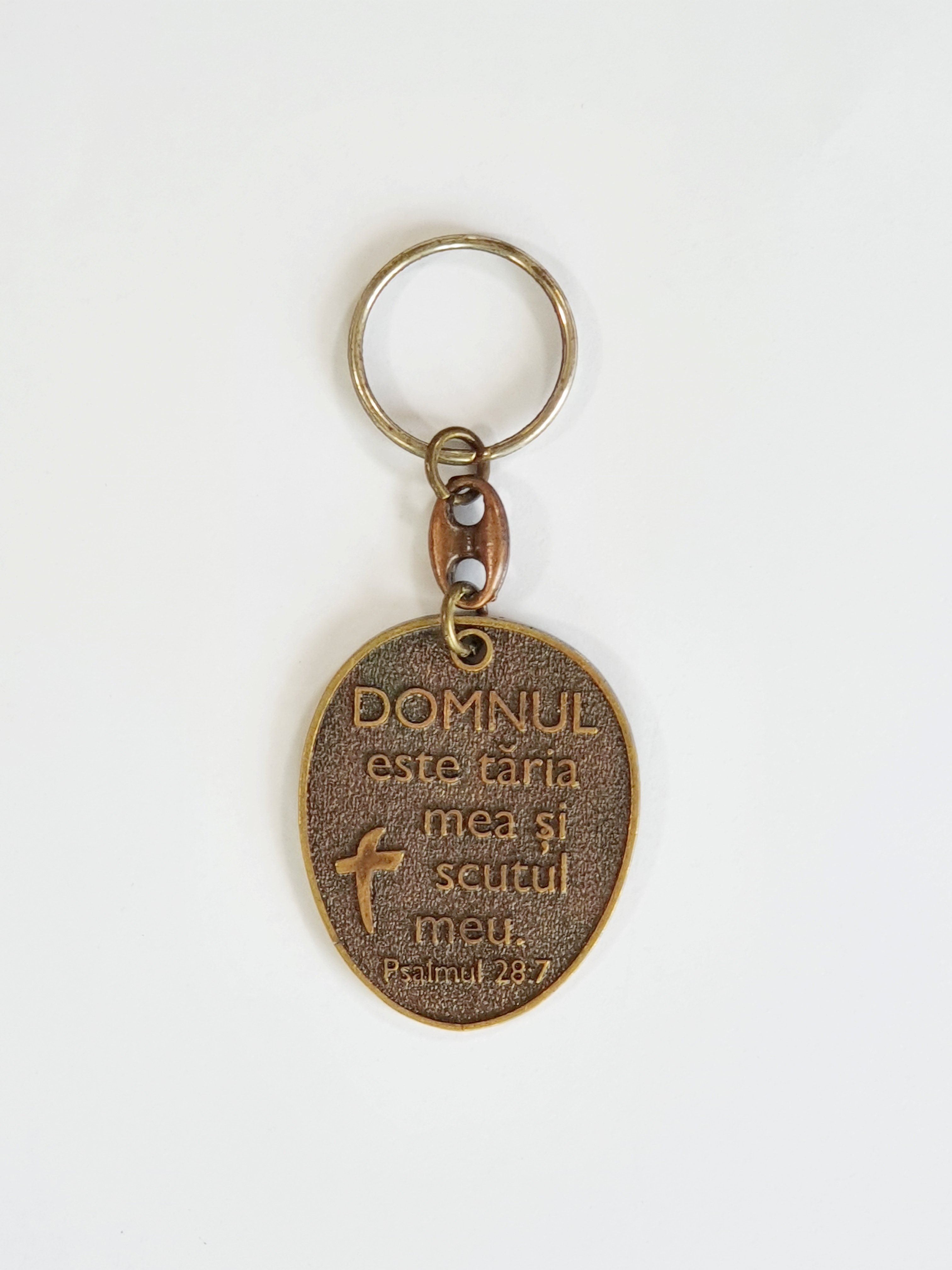 Brelocuri crestine fata/verso - Domnul este taria mea / Pot totul in Hristos Brelocuri crestine fata/verso - Domnul este taria mea / Pot totul in Hristos