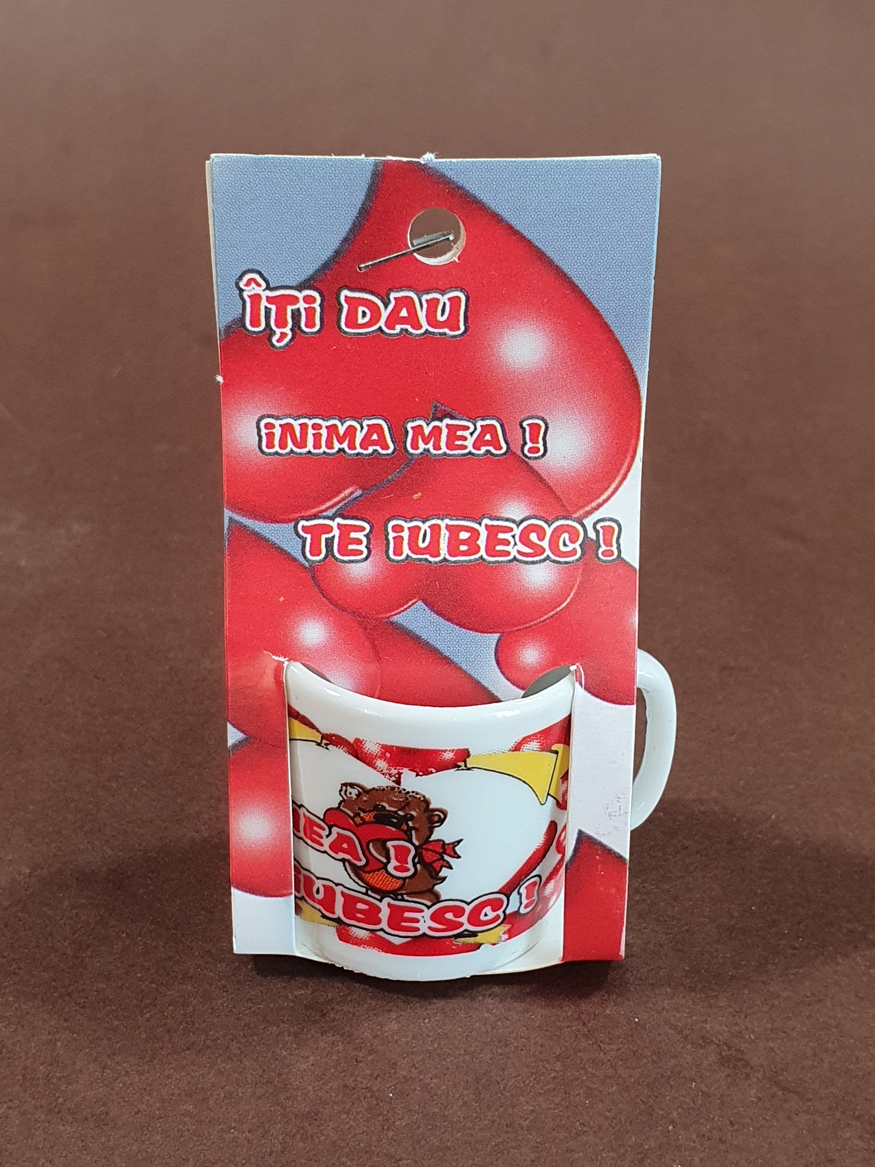 Canuta cu mesaje de dragoste - Iti dau inima mea!