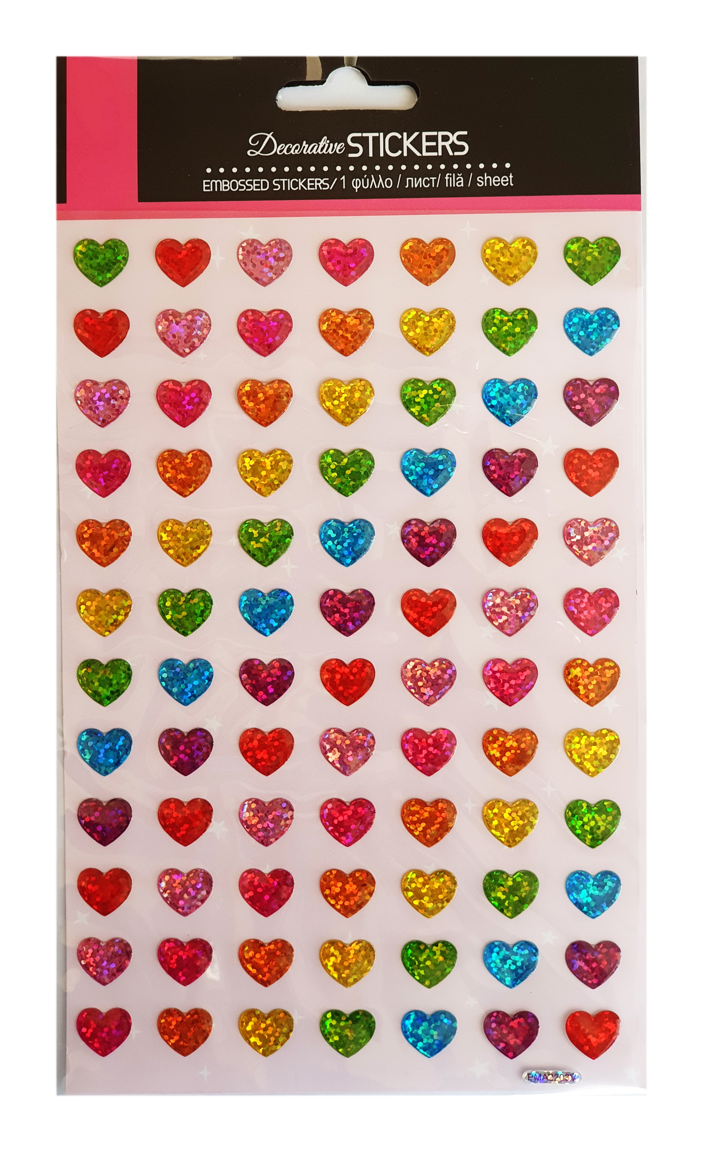 Autocolante - Inimi colorate, 84 buc. (3+) Autocolante - Inimi colorate, 84 buc. (3+)