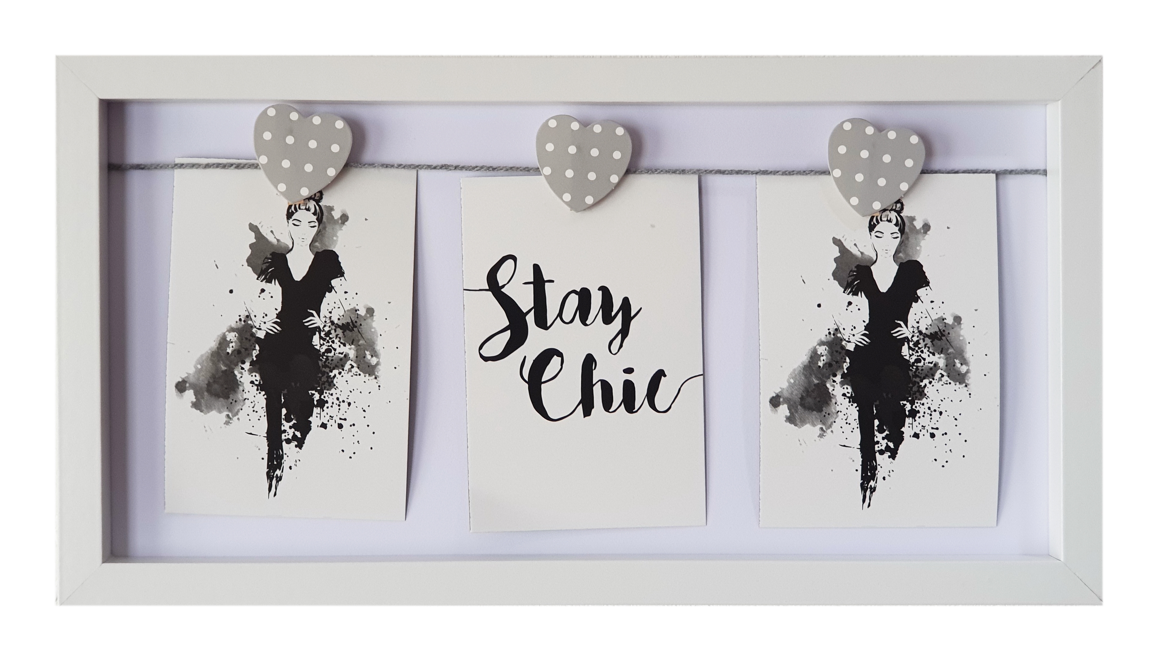 Rama foto alba - 3 poze (43x23cm) Rama foto alba - 3 poze (43x23cm)