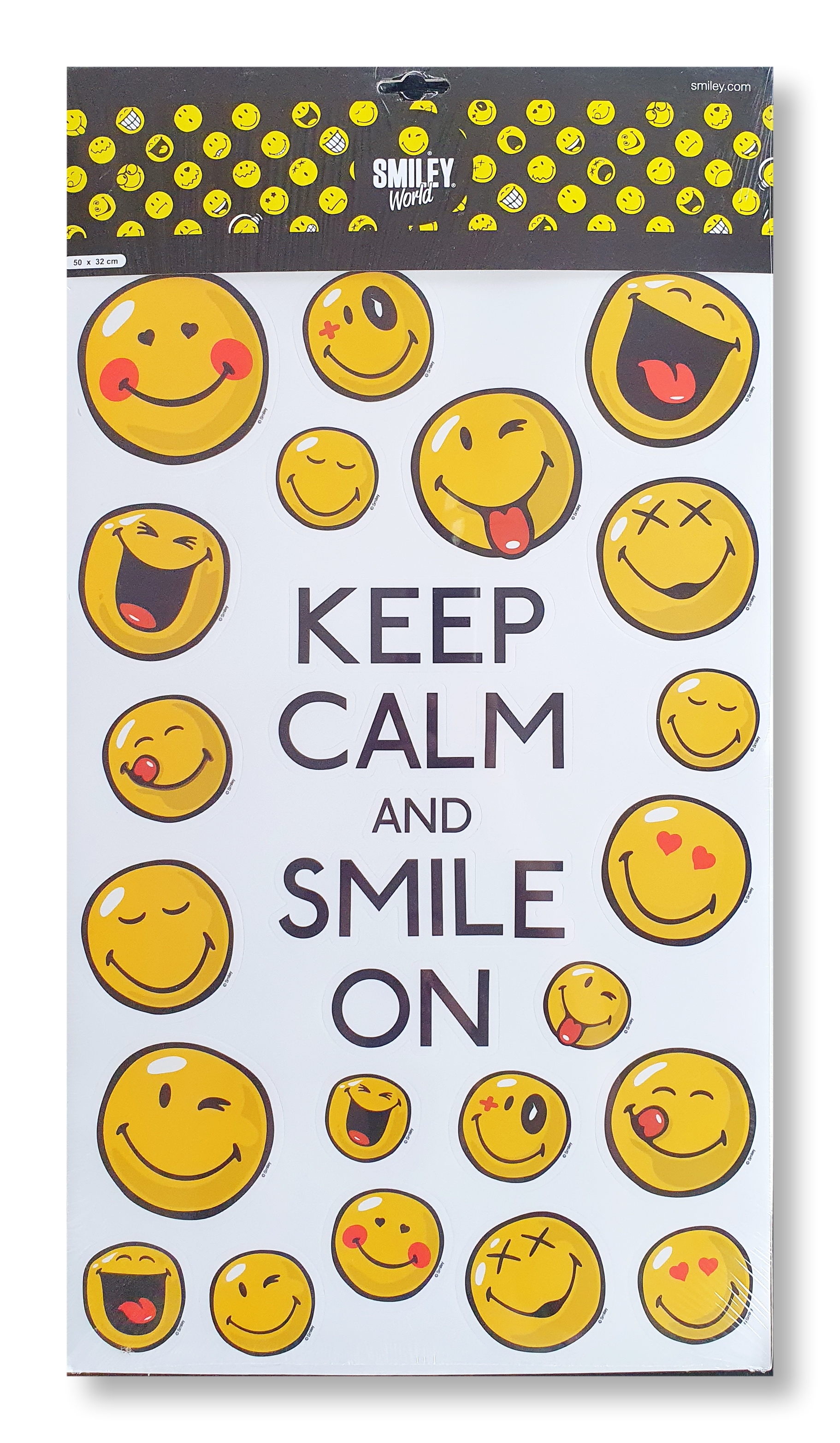Autocolant de perete - Keep calm and smile on (50x32cm) Autocolant de perete - Keep calm and smile on (50x32cm)