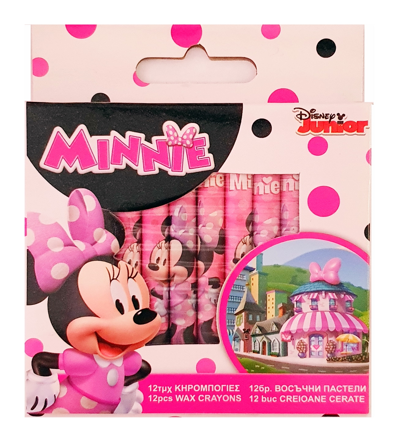 Set Creioane cerate, 12 buc. - Minnie (Rechizite pentru scoala) Set Creioane cerate, 12 buc. - Minnie (Rechizite pentru scoala)